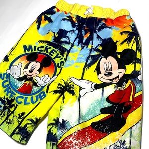 Mickeys Surf Club Size 4T swim trunks